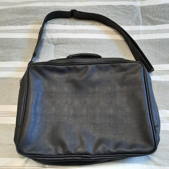 Coca-Cola Little Caesar's Pizza Promotional Leather Laptop Satchell Shoulder Bag - Picture 7 of 9